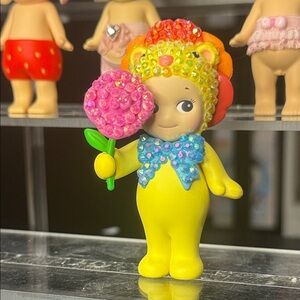 Hand Bedazzled Sonny Angel Flower Gift